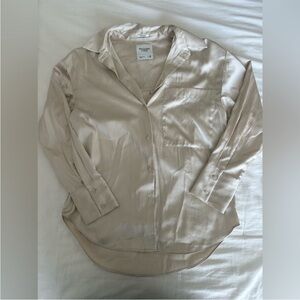 Satin Button-Up Shirt/Blouse